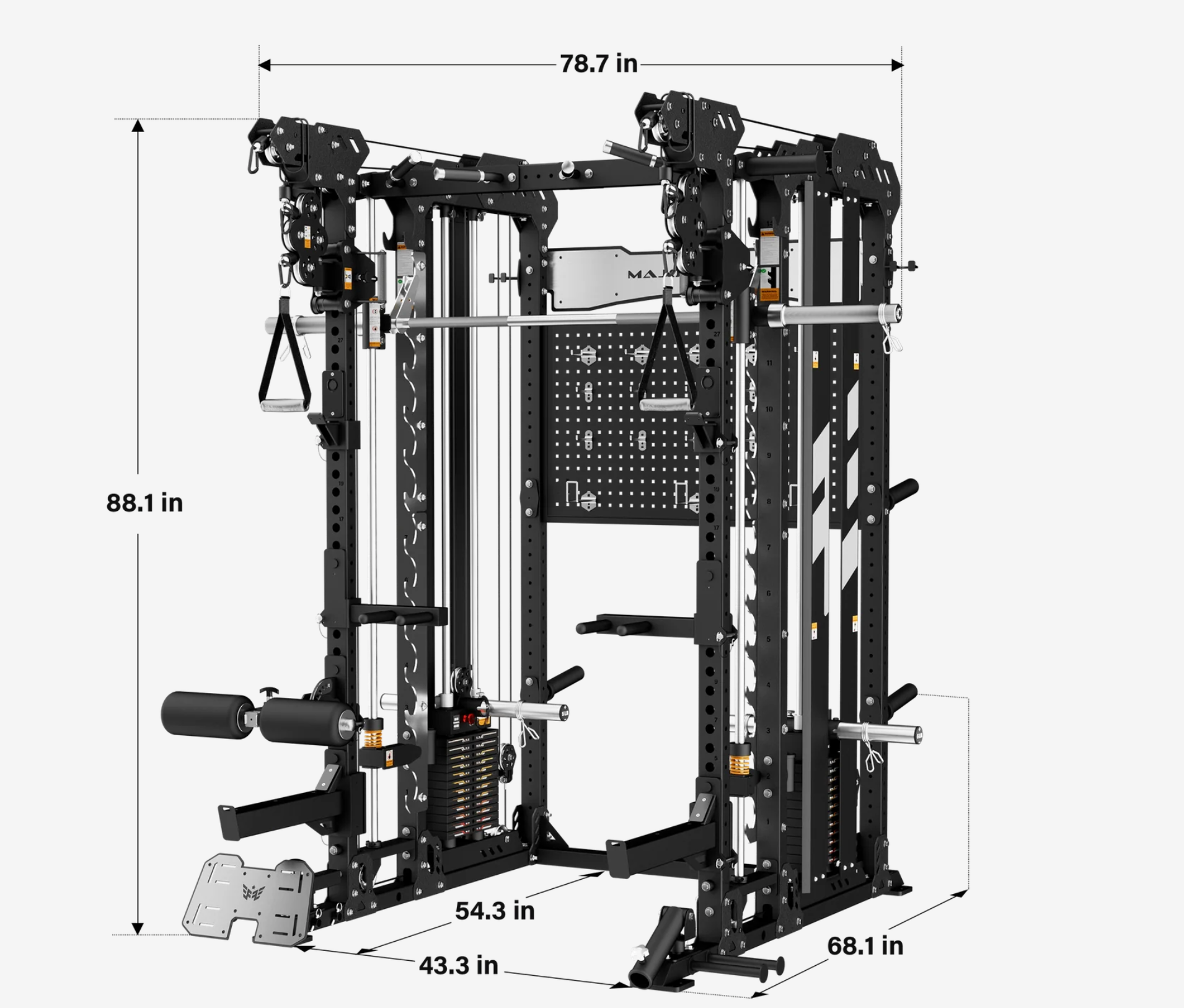 Major Fitness Heritage Series B17 Flying Fortress All-In-One Functional Trainer with Smith Machine