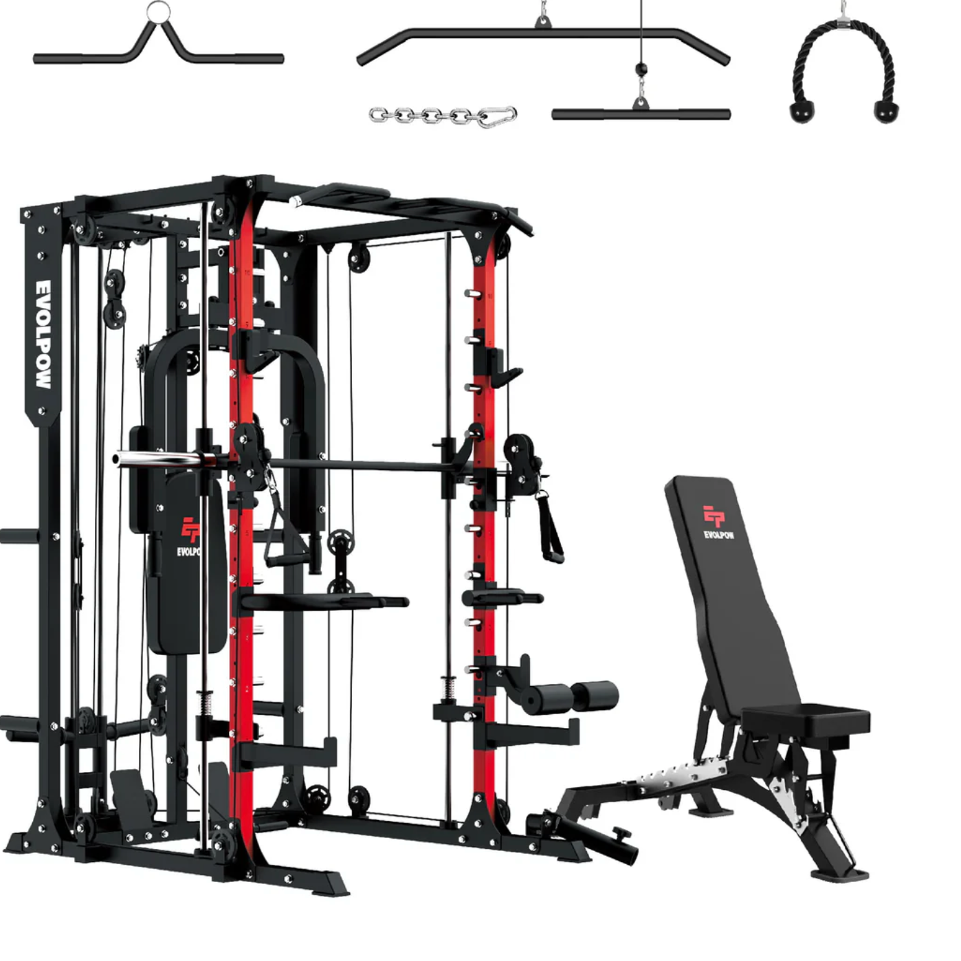 EVOLPOW M2A Brute All-In-One Smith Machine Home Gym