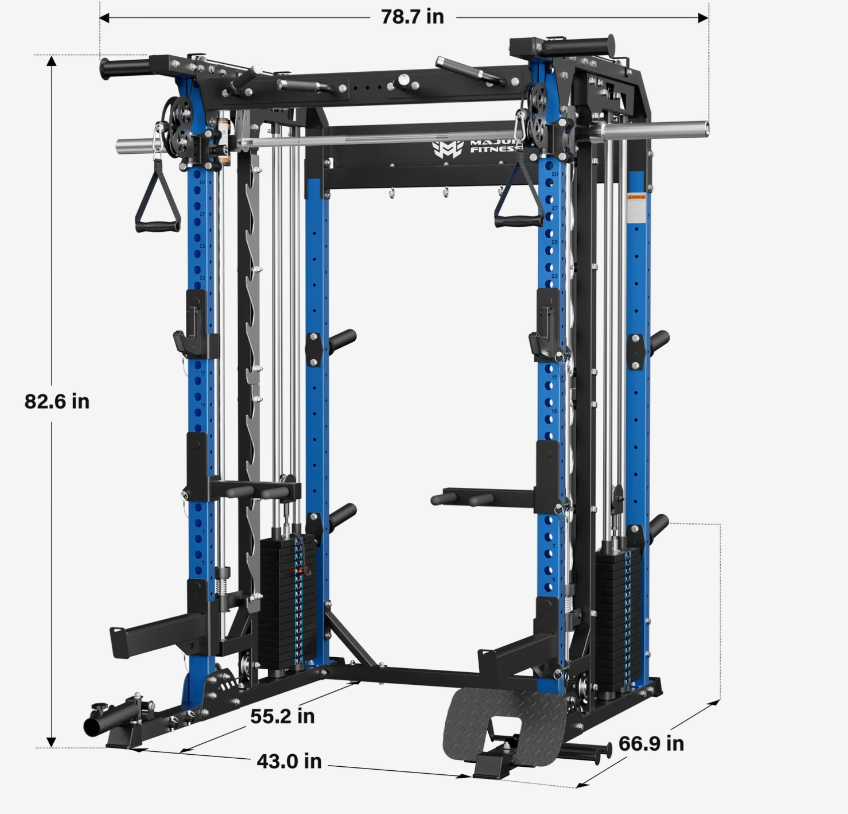 Major Fitness B52 Pro All-In-One Smith Machine Power Rack