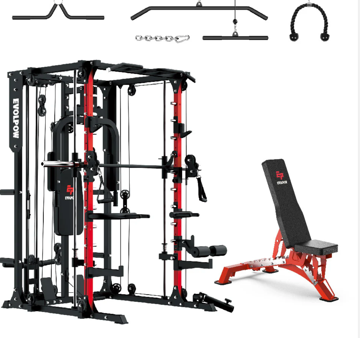 EVOLPOW M2A Brute All-In-One Smith Machine Home Gym