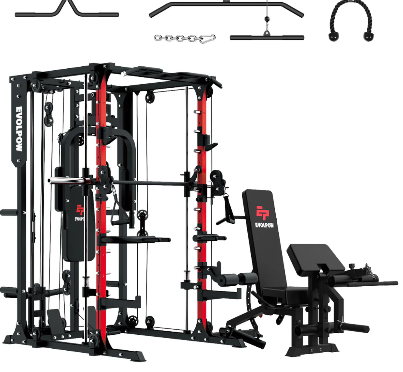 EVOLPOW M2A Brute All-In-One Smith Machine Home Gym
