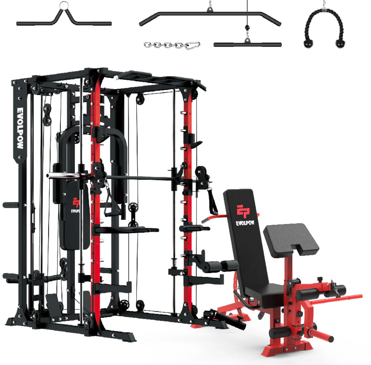 EVOLPOW M2A Brute All-In-One Smith Machine Home Gym