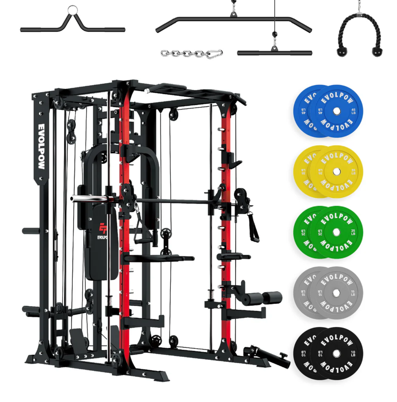 EVOLPOW M2A Brute All-In-One Smith Machine Home Gym