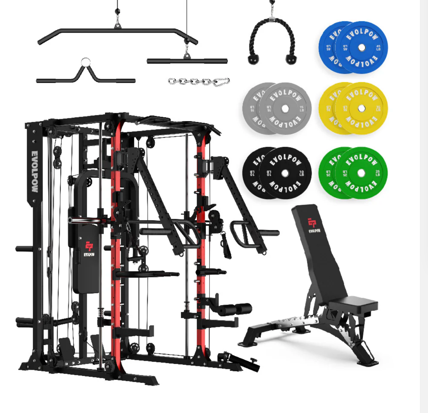 EVOLPOW M2A Brute All-In-One Smith Machine Home Gym